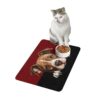 American Stafford Dog Food Mat (12x18)  -Garnet/Black - Image 4