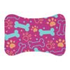 Colorful Pet Feeding Mats with Fun Bones & Paws Design-Pink - Image 2