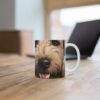 Soft Coated Wheaton Terrier 11 oz mugs, perfect for dog lovers to enjoy their favorite hot beverages with a cute design. - Image 2