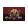 Border Terrier Dog Food Mat (12x18)  -Garnet/Black - Image 2