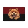 Chow Chow Dog Food Mat (12x18)  -Garnet/Black - Image 2
