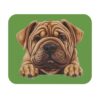 Shar Pei Mouse Pad -Green Cute Pet Design for Dog Lovers - Image 2