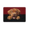 Dogue de Bordeaux Dog Food Mat (12x18)  -Garnet/Black - Image 2