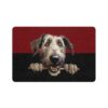 Irish Wolfhound Dog Food Mat (12x18)  -Garnet/Black - Image 2