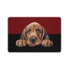 Bloodhound Dog Food Mat (12x18)  -Garnet/Black - Image 2