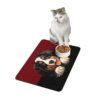 Bernese Mountain Dog Food Mat (12x18)  -Garnet/Black - Image 4
