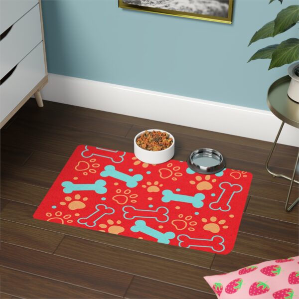 Bone & Paw Print Design (12x18) - Red