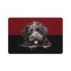Bouvier des Flandres Dog Food Mat (12x18)  -Garnet/Black - Image 2
