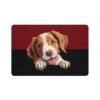 Brittany Dog Food Mat (12x18)  -Garnet/Black - Image 2