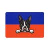 Boston Terrier Pet Food Mat (12x18) - Blue/Orange - Image 2