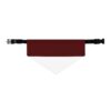 Maroon and White Stylish Pet Bandana Collar for Dogs - Fashionable and Comfortable - Image 2