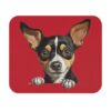 Rat Terrier Mouse Pad -Dark Red Pet Design for Dog Lovers - Image 2