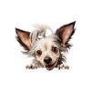 Chinese Crested Dog Kiss-Cut Sticker - Perfect for Pet Lovers & Laptop Decor - Image 2