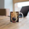 Afghan Hound  11oz white ceramic mug exudes a cozy and warm vibe. - Image 2
