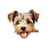 Biewer Terrier Dog Kiss-Cut Sticker - Perfect for Pet Lovers & Laptop Decor - Image 2