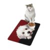 Coton De Tulear Dog Food Mat (12x18)  -Garnet/Black - Image 4