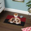 American Cocker Spaniel Food Mat (12x18)  -Garnet/Black - Image 4