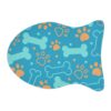 Colorful Pet Feeding Mats with Fun Bones & Paws Design-Turquoise - Image 9