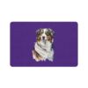 Australian Shepard Pet Food Mat (12x18) - Purple - Image 2