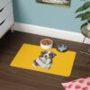 Australian Shepard Pet Food Mat (12x18) - Yellow - Image 4