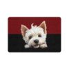 West Highland White Terrier Dog Food Mat (12x18)  -Garnet/Black - Image 2