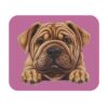Shar Pei Mouse Pad -Light Pink Cute Pet Design for Dog Lovers - Image 2