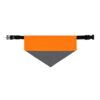 Orange and Smoky Stylish Pet Bandana Collar for Dogs - Fashionable and Comfortable - Image 2