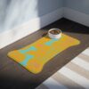 Colorful Pet Feeding Mats with Fun Bones & Paws Design-Yellow - Image 7