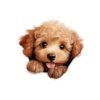 Poodle Dog Kiss-Cut Sticker - Perfect for Pet Lovers & Laptop Decor - Image 2