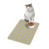 Vibrant Pet Food Mat - 12x18 Non-Slip Design for Cats and Dogs-Light Grey - Image 4
