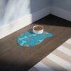 Colorful Pet Feeding Mats with Fun Bones & Paws Design-Turquoise - Image 11
