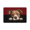 American Stafford Dog Food Mat (12x18)  -Garnet/Black - Image 2