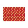 Vibrant Pet Food Mat - 12x18 Non-Slip Design for Cats and Dogs-Dark Red - Image 2