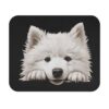 Samoyed Mouse Pad - Black Pet Design for Dog Lovers - Image 2
