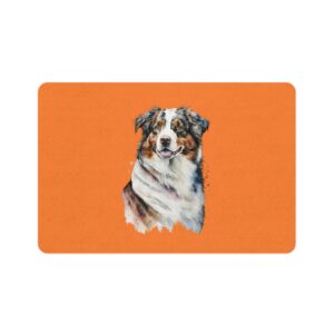 Australian Shepard Pet Food Mat (12x18) - Crusta