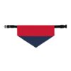 Red and Navy Blue Stylish Pet Bandana Collar for Dogs - Fashionable and Comfortable - Image 2