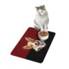 Pembroke Welsh Corgi Dog Food Mat (12x18)  -Garnet/Black - Image 4