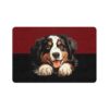 Bernese Mountain Dog Food Mat (12x18)  -Garnet/Black - Image 2