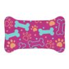Colorful Pet Feeding Mats with Fun Bones & Paws Design-Pink - Image 5
