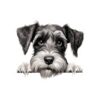 Standard Schnauzer Dog Kiss-Cut Sticker - Perfect for Pet Lovers & Laptop Decor - Image 2