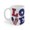 Patriotic Love Mug - 11oz USA Themed Coffee Cup with Fun Donut and Flip Flop Designs - Image 4