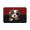 Shih Tzu Dog Food Mat (12x18)  -Garnet/Black - Image 2