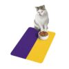 Pet Food Mat (12x18) - Purple/Gold - Image 3