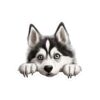 Siberian Husky Dog Kiss-Cut Sticker - Perfect for Pet Lovers & Laptop Decor - Image 2