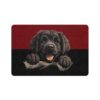 Newfoundland Dog Food Mat (12x18)  -Garnet/Black - Image 2