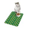Vibrant Pet Food Mat - 12x18 Non-Slip Design for Cats and Dogs-Dark Green - Image 4