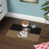 Australian Shepard Pet Food Mat (12x18)  -Black/Old Gold - Image 4