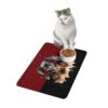 Doberman Pinscher Dog Food Mat (12x18)  -Garnet/Black - Image 4