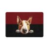 Bull Terrier Dog Food Mat (12x18)  -Garnet/Black - Image 2