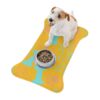 Colorful Pet Feeding Mats with Fun Bones & Paws Design-Yellow - Image 6